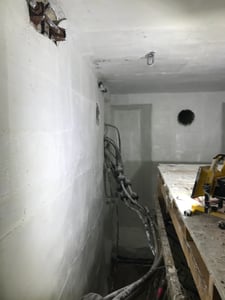 finished wall