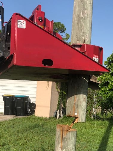 Utility pole pulling