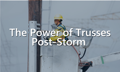 Power of truss post storm