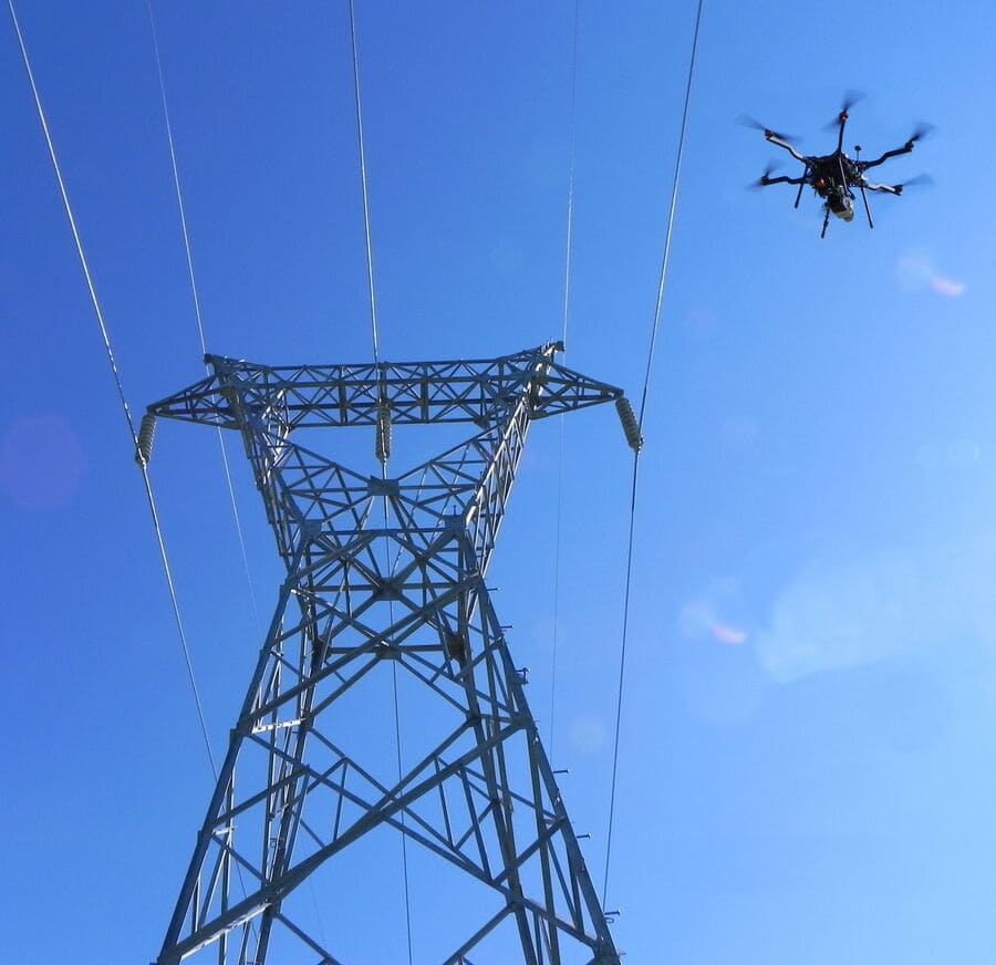 Steel-tower-drone-inspection