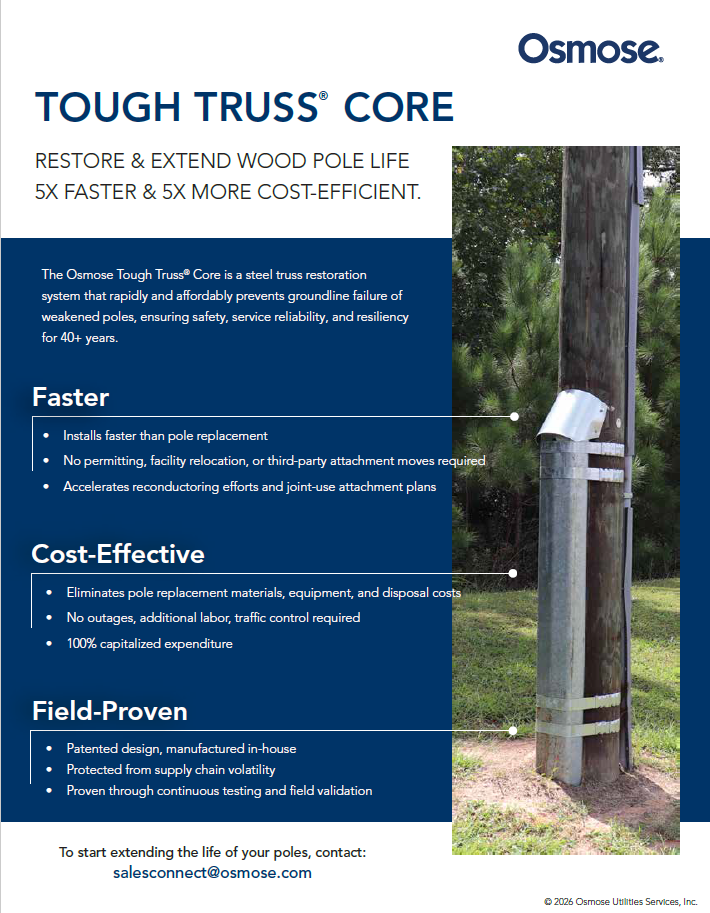 Tough truss core