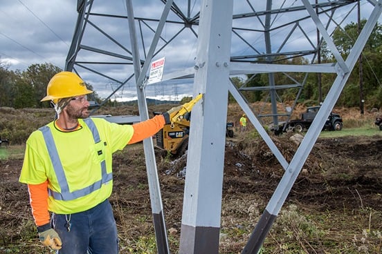 Steel tower inspection