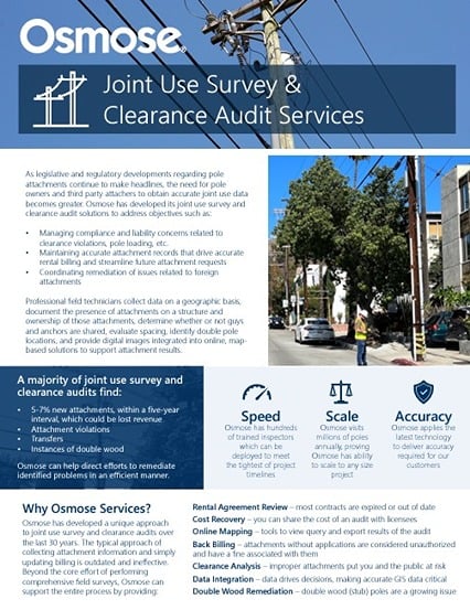 joint use survey and clearance audit